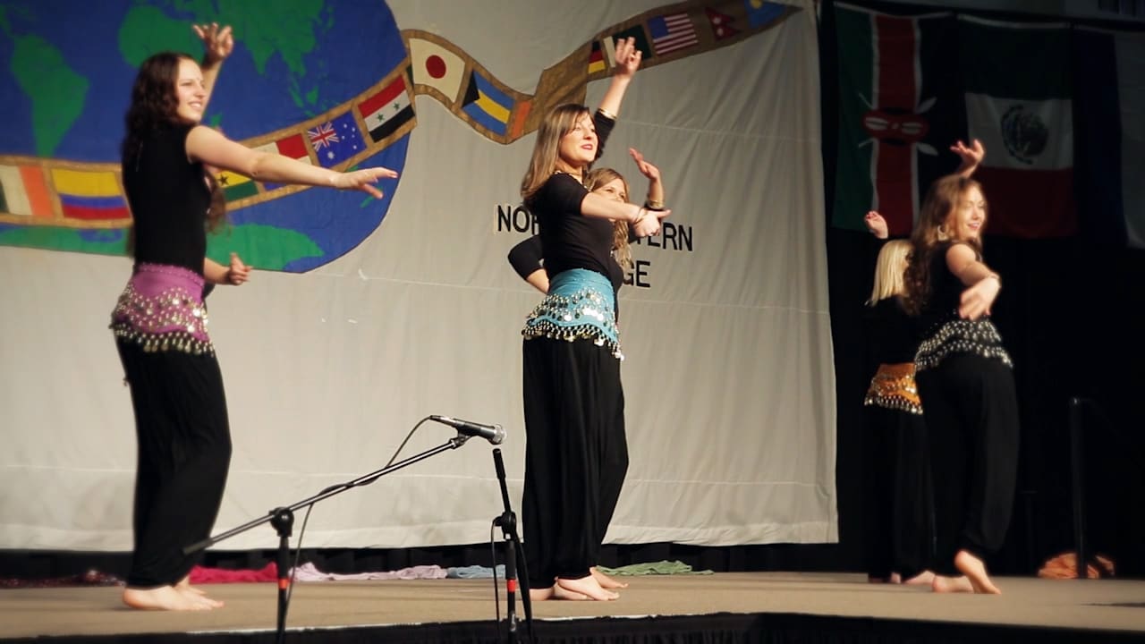 students dance at the ethnic fair