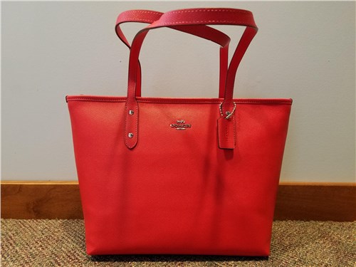 Coach Crossgrain Large Street Tote & Coin Purse