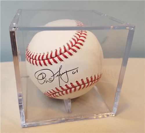 De Jong Autographed Baseball