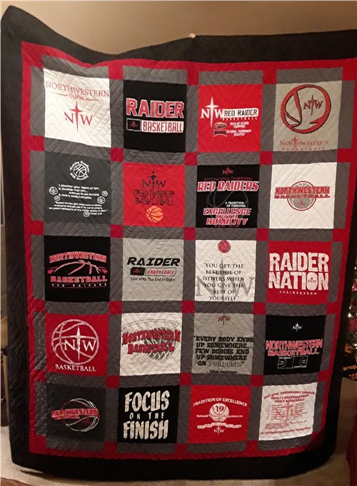 NWC Basketball T-Shirt Quilt