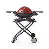 Weber Q1200 LP Portable Gas Grill on Cart
