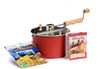 Red Whirley Stovetop Popcorn Popper with Popping Kit
