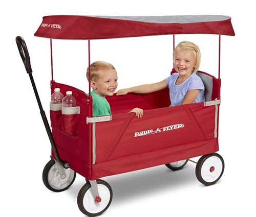 Radio Flyer 3-In-1 EZ Folding Wagon with Canopy