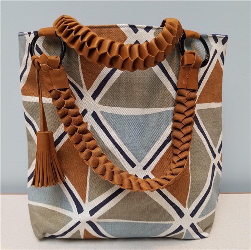 Vi Bella Brown Geometric Tote