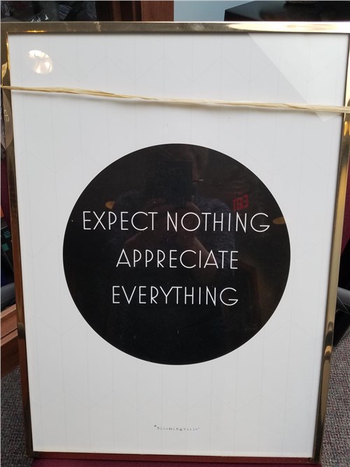 Expect Nothing Appreciate Everything