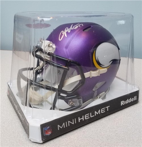 Minnesota Vikings Autographed Mini Helmet