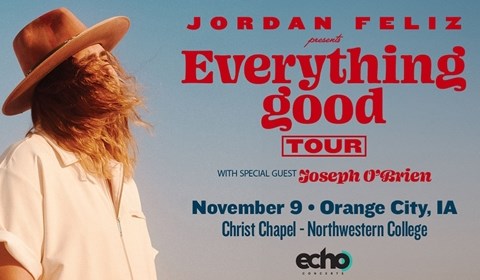 Jordan Feliz in concert Nov. 9