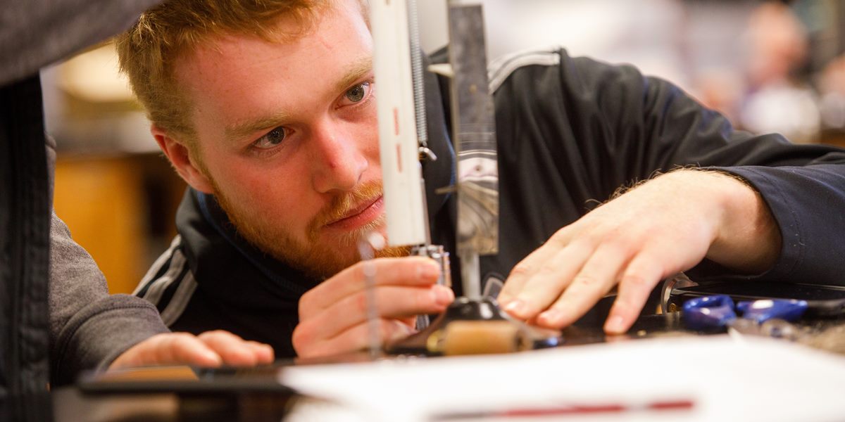 A student in a physics class.