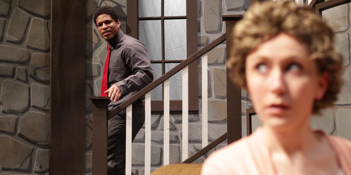 Northwestern students perform in Noises Off.