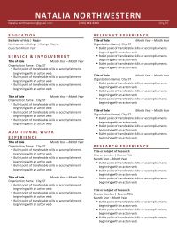 Resume example
