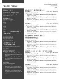 Resume example