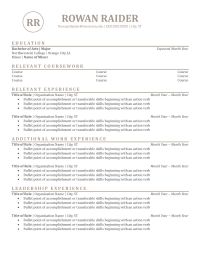 Resume example